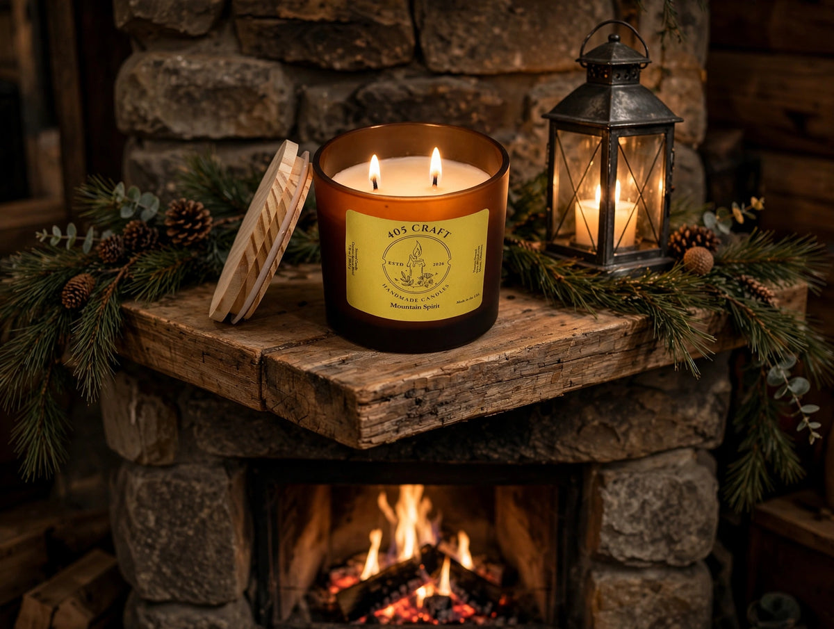 Mountain Spirit Candle – Frankincense, Myrrh & Lavender