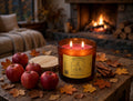 Spiced Apple Hearth 12oz Sticky Apple Cinnamon Vanilla Candle | Cozy Fall Hearth Scent