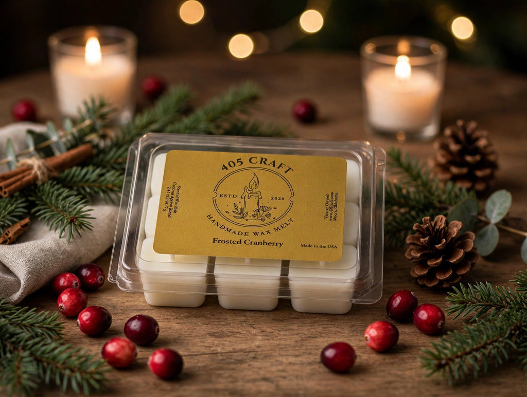 Frosted Cranberry Wax Melt | Cranberry | 405 Craft