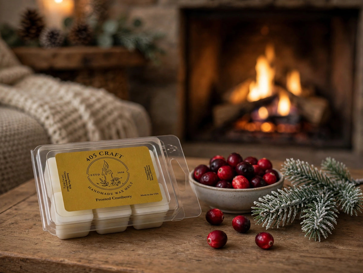 Frosted Cranberry Wax Melt | Cranberry | 405 Craft
