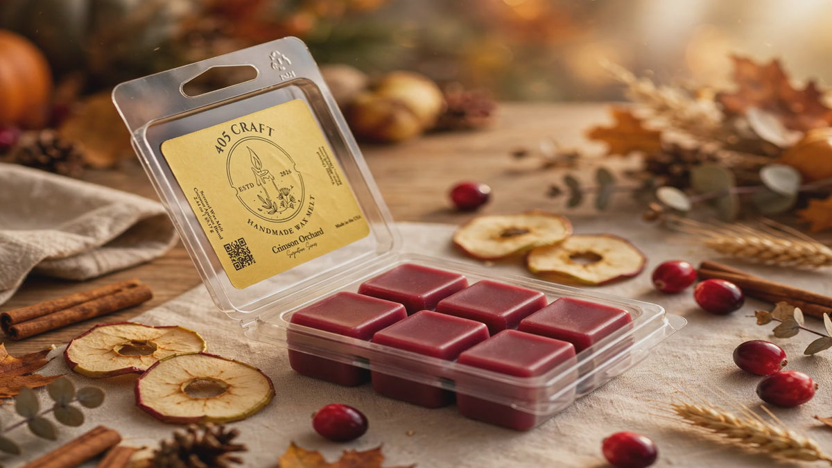 Crimson Orchard Signature Series Wax Melt | Sticky Apple, Cranberry Cellar, Vanilla & Cinnamon